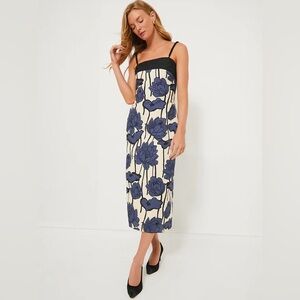 Tuckernuck - Hyacinth House - Navy & Cream Floral Cecily Midi Dress